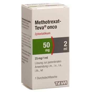 Methotrexat-Teva onco Inj L&ouml;s 50 mg/2ml Durchstf 2 ml