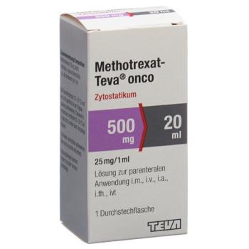 Methotrexat-Teva onco Inj L&ouml;s 500 mg/20ml Durchstf 20 ml