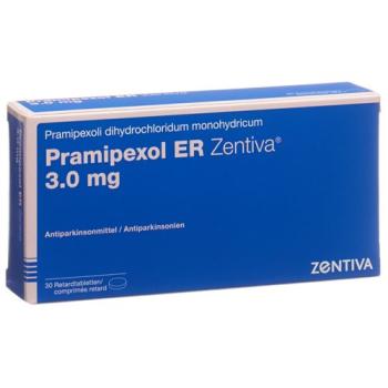 Pramipexol ER Zentiva Ret Tabl 3 mg 30 pcs