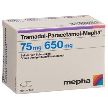 Tramadol-Paracetamol-Mepha Lactab 75/650 mg 60 pcs