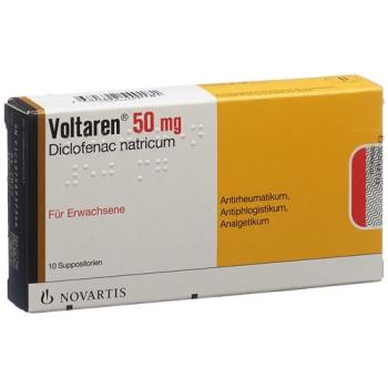 Voltaren Supp 50 mg 10 pcs