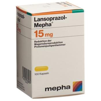 Lansoprazole-Mepha Kaps 15 mg bottle 100 pieces