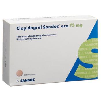 Clopidogrel Sandoz eco film tablet 75 mg 84 pcs