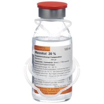 Mannitol Bichsel Inf L&ouml;s 20% 10 glass bottles 100 ml