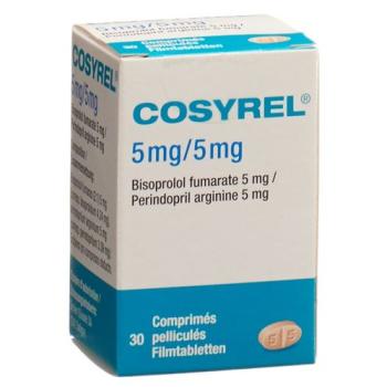 Cosyrel Filmtablet Bisoprolol fumarate 5mg/Perindopril arginine 5mg