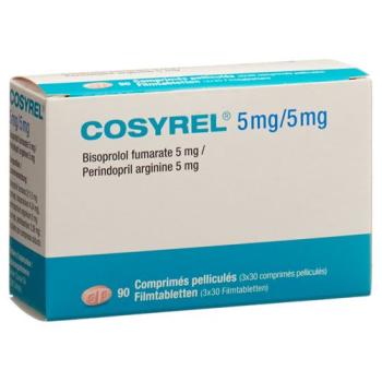 Cosyrel Filmtablet Bisoprolol fumarate 5mg/Perindopril arginine 5mg