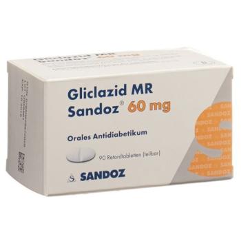 Gliclazide MR Sandoz Ret Tabl 60 mg 90 pcs