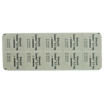 Entecavir Sandoz film tablets 0.5 mg 30 pcs