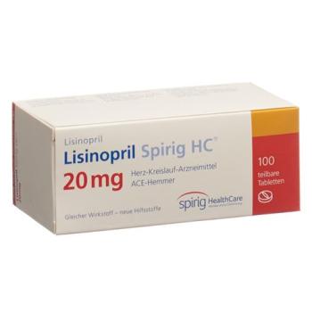 Lisinopril Spirig HC Tabl 20 mg 100 pcs