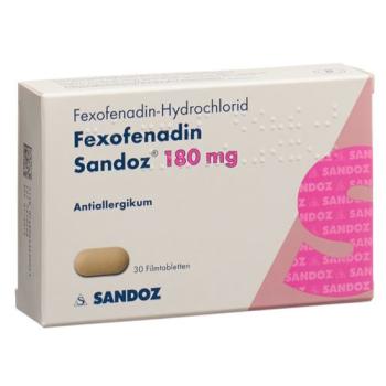 Fexofenadine Sandoz Filmtabl 180 mg 30 pcs