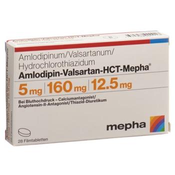 Amlodipin-Valsartan-HCT-Mepha Filmtabl 5mg/160mg/12.5mg 28 pcs