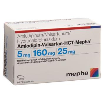 Amlodipin-Valsartan-HCT-Mepha Filmtabl 5mg/160mg/25mg 98 pcs