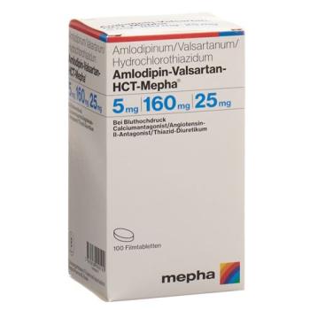 Amlodipin-Valsartan-HCT-Mepha Filmtabl 5mg/160mg/25mg 100 pcs