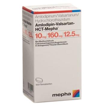 Amlodipin-Valsartan-HCT-Mepha Filmtabl 10mg/160mg/12.5mg Fl 100