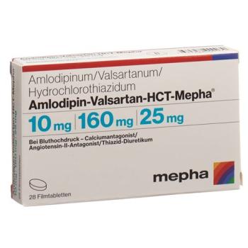 Amlodipin-Valsartan-HCT-Mepha Filmtabl 10mg/160mg/25mg 28 pcs