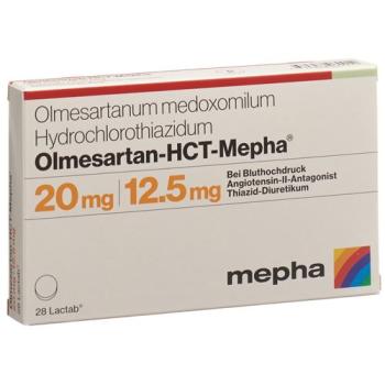 Olmesartan HCT Mepha Lactab 20mg/12.5mg 28 pcs