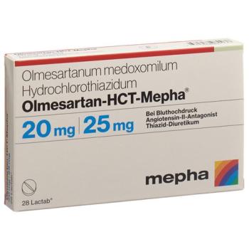 Olmesartan HCT Mepha Lactab 20mg/25mg 28 pcs