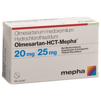 Olmesartan HCT Mepha Lactab 20mg/25mg 98 pcs