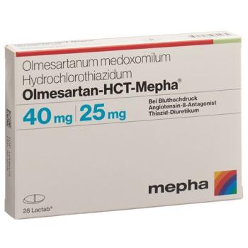 Olmesartan HCT Mepha Lactab 40mg/25mg 28 pcs