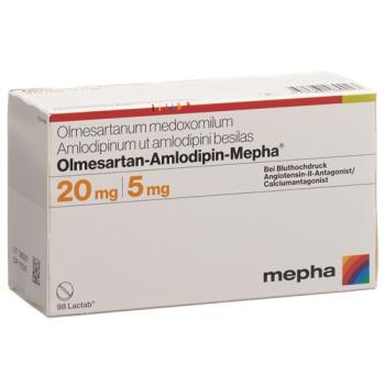 Olmesartan-Amlodipin-Mepha Lactab 20mg/5mg 98 pcs