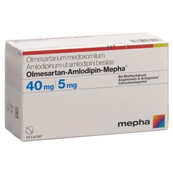 Olmesartan-Amlodipin-Mepha Lactab 40mg/5mg 98 pcs