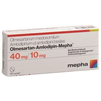 Olmesartan-Amlodipin-Mepha Lactab 40mg/10mg 28 pcs
