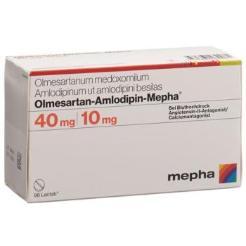 Olmesartan-Amlodipin-Mepha Lactab 40mg/10mg 98 pcs