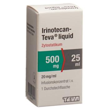 Irinotecan-Teva liquid Inf Konz 500 mg/25ml Durchstf