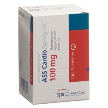 ASS Cardio Spirig HC film tabl 100 mg bottle 100 pieces