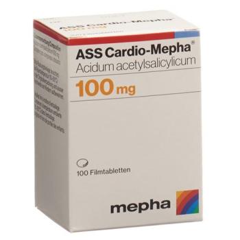 ASS Cardio-Mepha Filmtabl 100 mg Ds 100 pcs