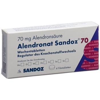 Alendronate Sandoz Filmtabl 70 mg 4 pcs