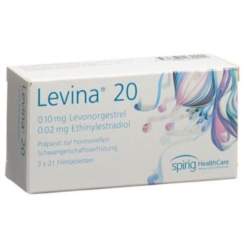Levina 20 film tablets 3 x 21 pcs