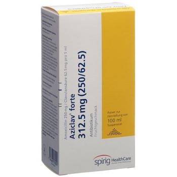 Aziclav forte Plv 312.5 mg zur Suspension Fl 100 ml