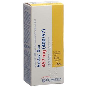 Aziclav Duo Plv 457 mg zur Suspension zum Einnehmen Fl 35 ml
