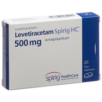 Levetiracetam Spirig HC 500 mg 20 Filmtablets