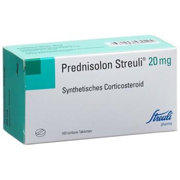 Prednisolone Streuli Tabl 20 mg 100 pcs