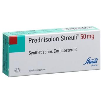Prednisolone Streuli Tabl 50 mg 20 pcs