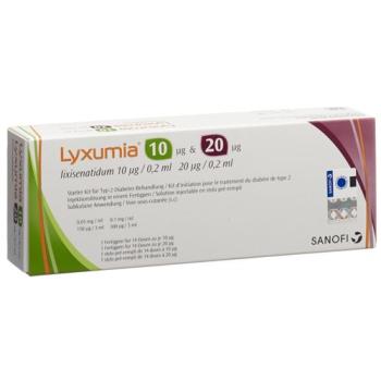 Lyxumia Inj L&ouml;s 1x10 mcg/1x20 mcg pre-filled pen set