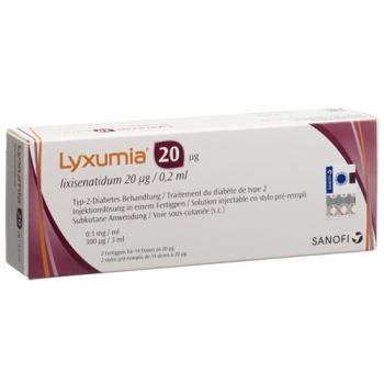 Lyxumia Inj Loes 20mcg 2 Fertpen 3ml