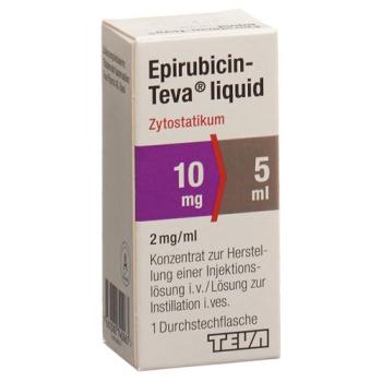 Epirubicin-Teva liquid Inj Konz 10 mg/5ml Durchstf