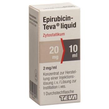 Epirubicin-Teva liquid Inj Konz 20 mg/10ml Durchstf