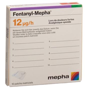 Fentanyl-Mepha Matrixpfl 12 mcg/h 10 pcs