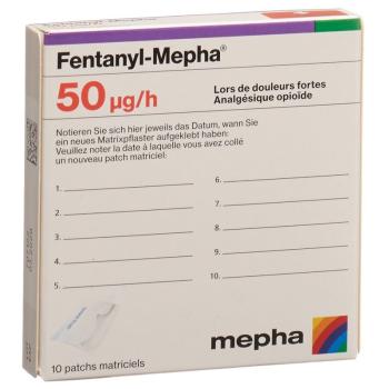 Fentanyl-Mepha Matrixpfl 50 mcg/h 10 pcs