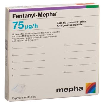 Fentanyl-Mepha Matrixpfl 75 mcg/h 10 pcs