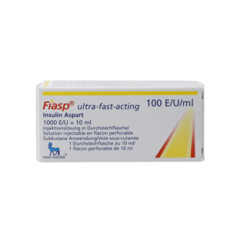 Fiasp Inj L&ouml;s 100 E thru 10 ml
