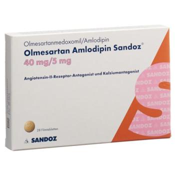 Olmesartan Amlodipin Sandoz Filmtabl 40/5 mg 28 pcs