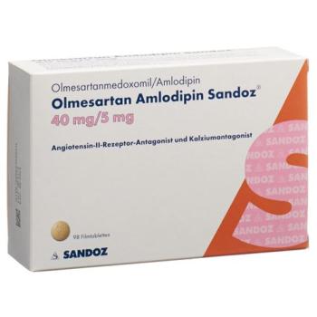 Olmesartan Amlodipine Sandoz Filmtabl 40/5 mg 98 pcs