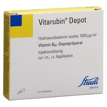 Vitarubin Depot Inj Loes 1 mg/ml 5 amp 1 ml