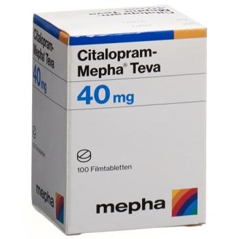 Citalopram-Mepha Teva Filmtabl 40 mg Ds 100 pcs