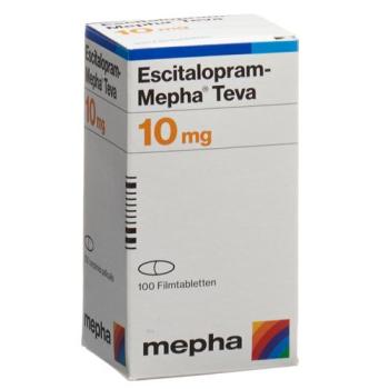 Escitalopram-Mepha Teva Filmtabl 10 mg Ds 100 pcs